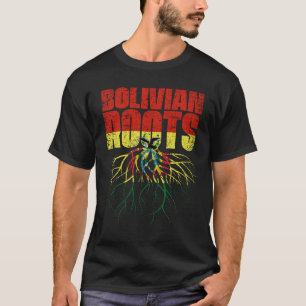 Bolivianische Roots Bolivien Heritage Flag T-Shirt