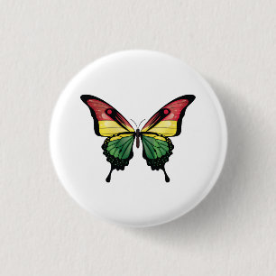 Bolivianischer Schwalbenschwanz-Schmetterlingsflag Button