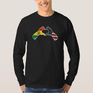 Bolivien Amerikanische USA-Flagge USA Bolivianisc T-Shirt