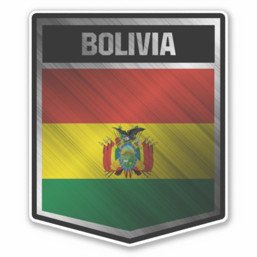 Bolivien Aufkleber (Vorderseite)