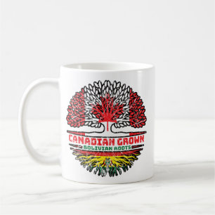 Bolivien Bolivian Canadian Canada Tree Roots Flag Kaffeetasse