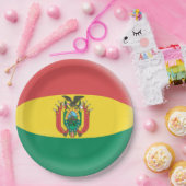 Bolivien-Bolivianer-Flagge Pappteller (Party)