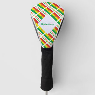 Bolivien Bolivianische Flagge Kacheln Grün Persona Golf Headcover
