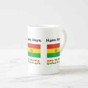 Bolivien Bolivianische Flagge Personalisiert Porzellantasse