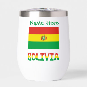 Bolivien Bolivianische Flagge Personalisierter grü