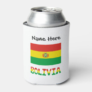 Bolivien Bolivianische Flagge Personalisierter Tex Dosenkühler