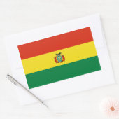 Bolivien/Bolivianische Flagge Rechteckiger Aufkleber (Umschlag)