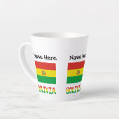 Bolivien Bolivianischer Flaggenstaat Personalisier Milchtasse (Linke Ecke)