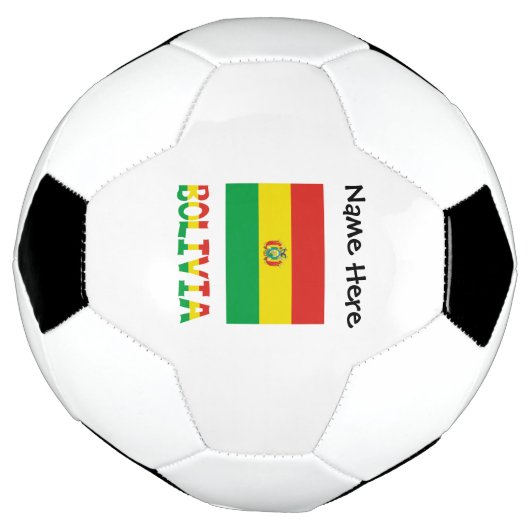 Bolivien Bolivianischer Flaggentext Personalisiert Fußball (Gedreht)