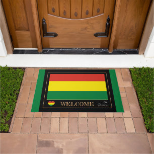 Bolivien & Bolivien Flag Haus / Sport Willkommen Fußmatte