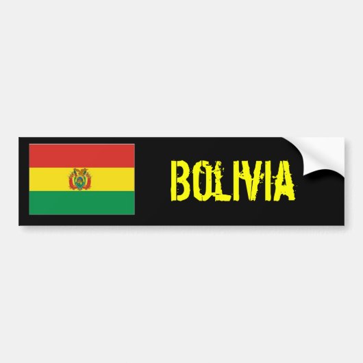 Bolivien bumber Aufkleber Autoaufkleber (Vorne)