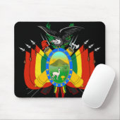 Bolivien-Emblem Mousepad (Mit Mouse)