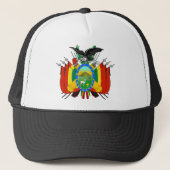 Bolivien-Emblem Truckerkappe (Vorderseite)