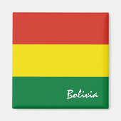 Bolivien Fahne & Südamerika Ferien-/Sportfans Magnet (Vorne)