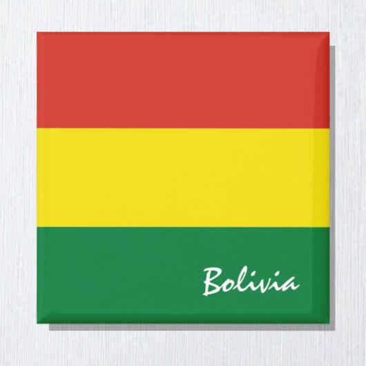 Bolivien Fahne & Südamerika Ferien-/Sportfans Magnet