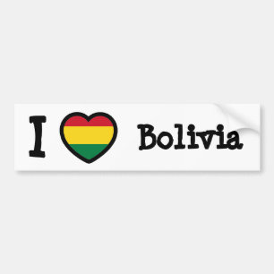 Bolivien Flag Autoaufkleber