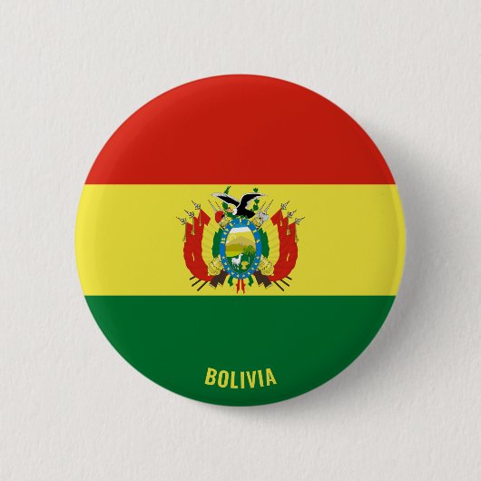 Bolivien Flag Charming Patriotic Button (Vorderseite)