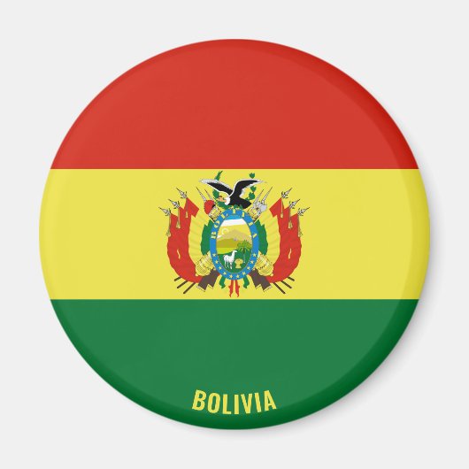 Bolivien Flag Charming Patriotic Magnet (Vorne)