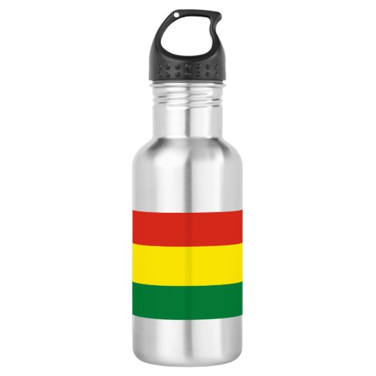 Bolivien Flag Edelstahlflasche (Vorderseite)