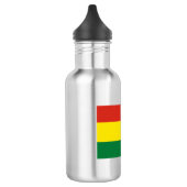 Bolivien Flag Edelstahlflasche (Links)