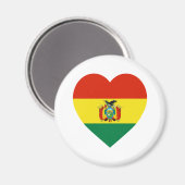Bolivien Flag Heart Magnet (Vorderseite/Rückseite)