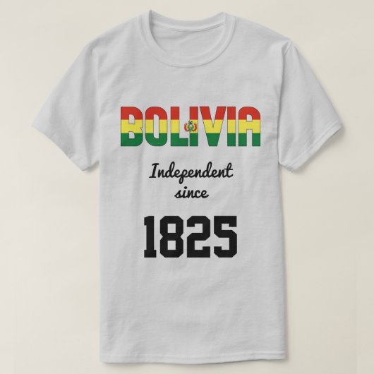 Bolivien Flag Independence Celebration T-Shirt (Design vorne)