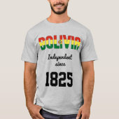 Bolivien Flag Independence Celebration T-Shirt (Vorderseite)