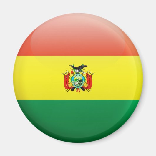 Bolivien Flag Magnet (Vorne)
