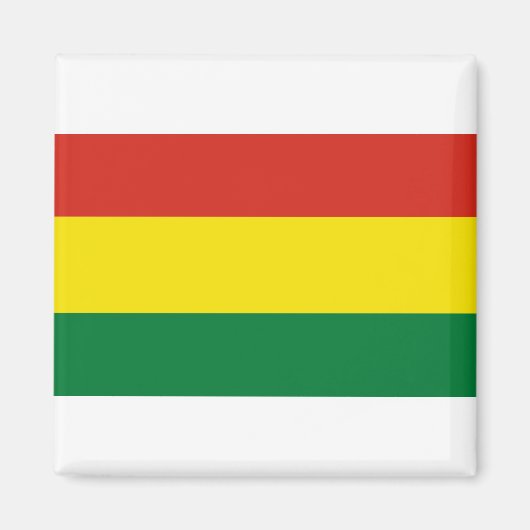 Bolivien Flag Magnet (Vorne)
