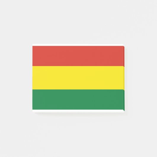 Bolivien Flag Post-it Klebezettel (Vorderseite)