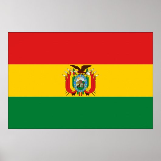 Bolivien Flag Poster (Vorne)