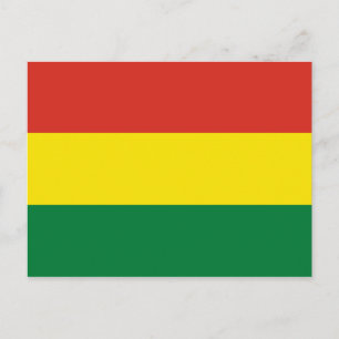 Bolivien Flag Postkarte