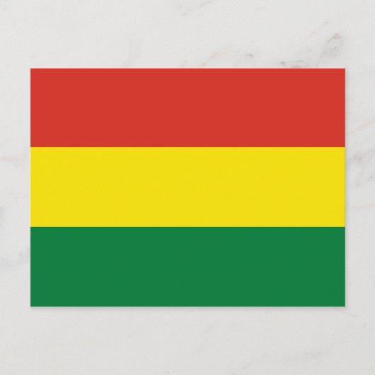 Bolivien Flag Postkarte (Vorderseite)