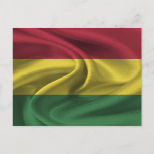 Bolivien Flag Postkarte