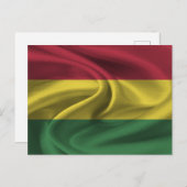 Bolivien Flag Postkarte (Vorne/Hinten)