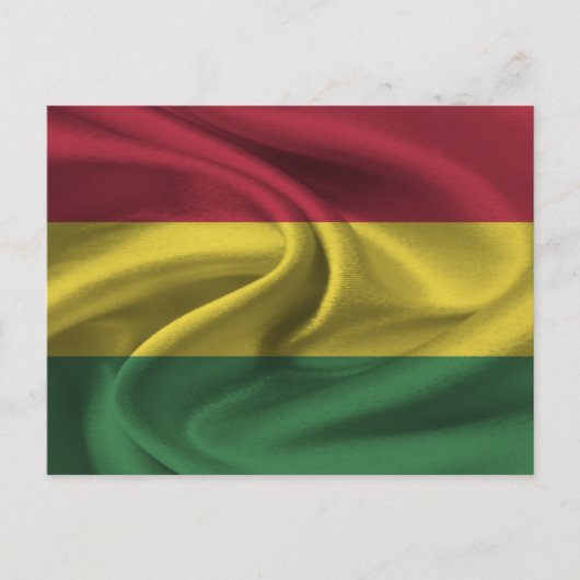 Bolivien Flag Postkarte (Vorderseite)