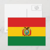Bolivien Flag Postkarte (Vorne/Hinten)