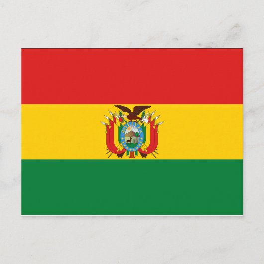 Bolivien Flag Postkarte (Vorderseite)
