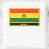 Bolivien Flag Rechteckiger Aufkleber (Tasche)