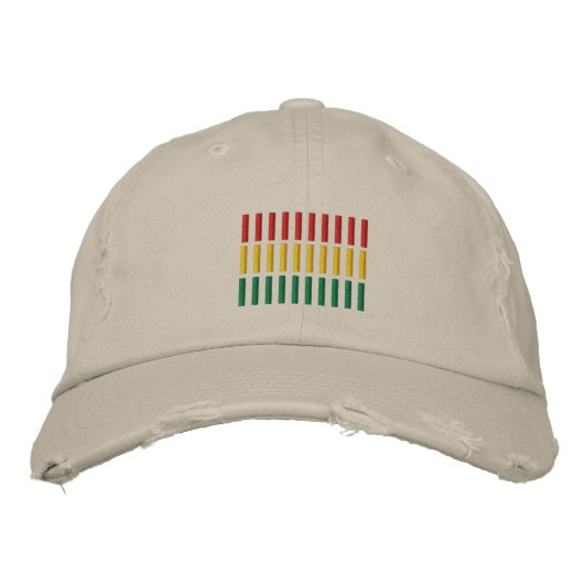Bolivien-Flag-Stickerei Bestickte Baseballkappe (Vorderseite)