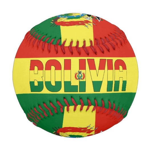 Bolivien Flag und Coat of Arms Patriotic Baseball (Vorderseite)