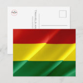 Bolivien - Flag Waving - Postkarte (Vorne/Hinten)