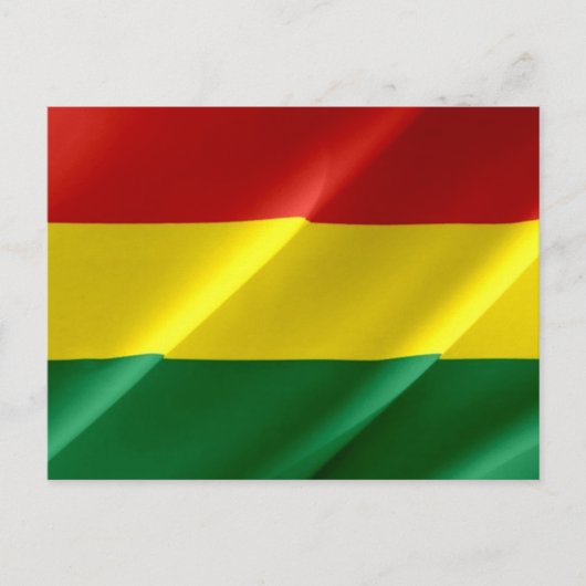 Bolivien - Flag Waving - Postkarte (Vorderseite)