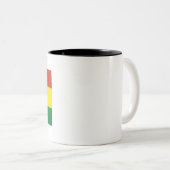 Bolivien Flag Zweifarbige Tasse (VorderseiteRechts)