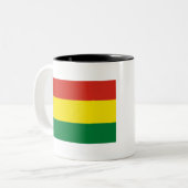 Bolivien Flag Zweifarbige Tasse (Vorderseite Links)