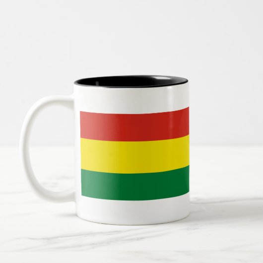 Bolivien Flag Zweifarbige Tasse (Links)