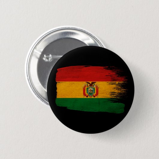 Bolivien-Flagge Button (Vorne & Hinten)