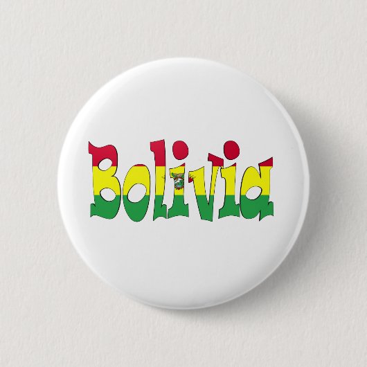 Bolivien-Flagge Button (Vorderseite)