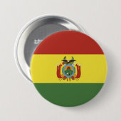 Bolivien-Flagge Button (Vorne & Hinten)