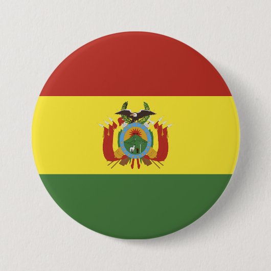Bolivien-Flagge Button (Vorderseite)